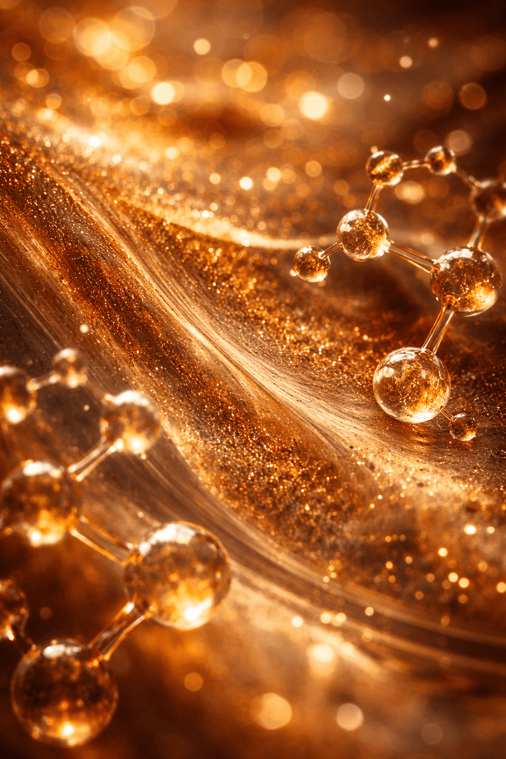 Abstract molecular science imagery