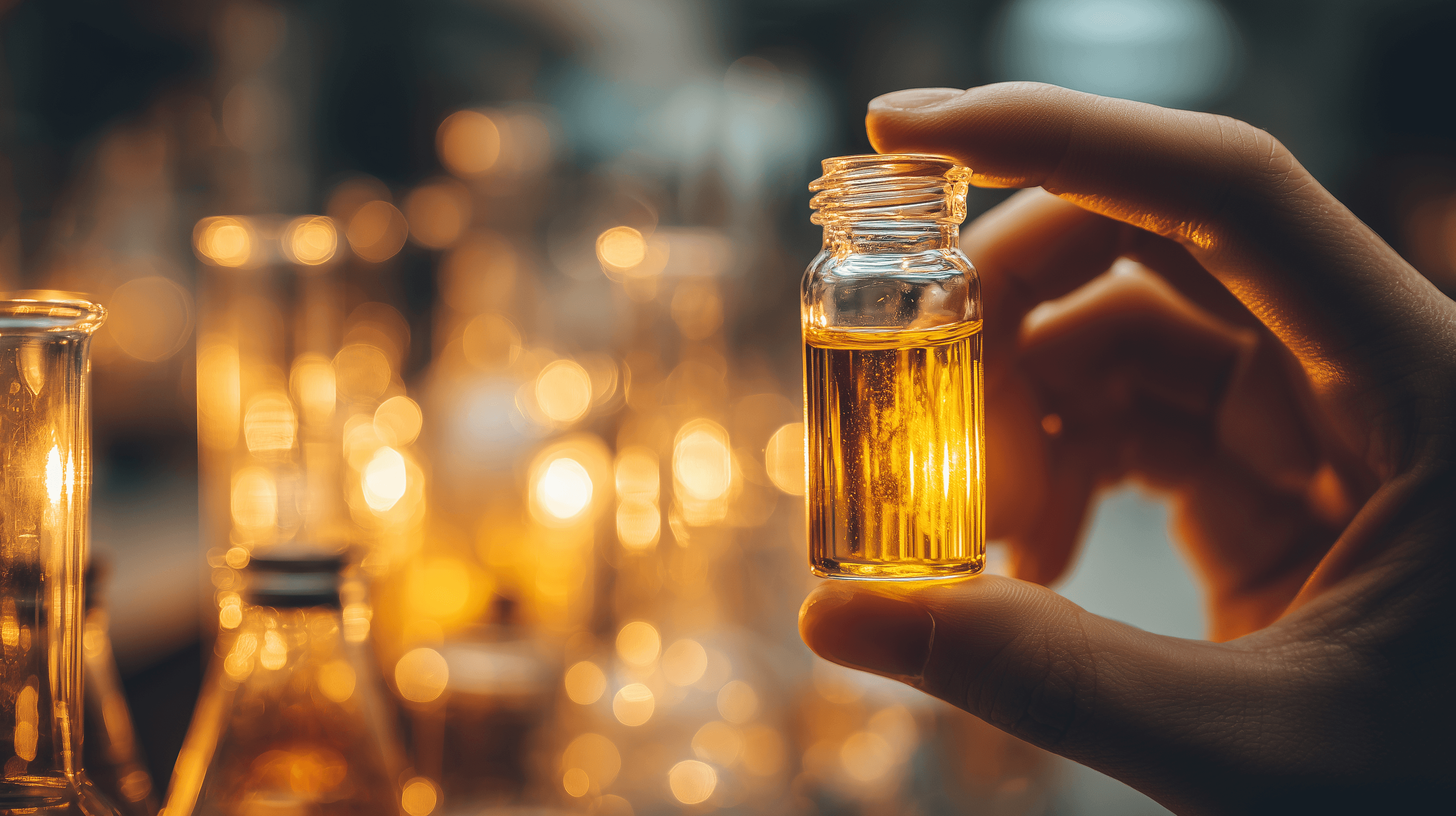 Laboratory environment representing peptide research